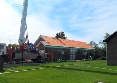 Dakrenovatie woning - tijdens de werken