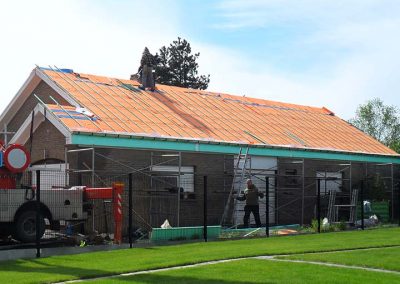 Renovatie dak woning - tijdens de werken - West-Vlaanderen