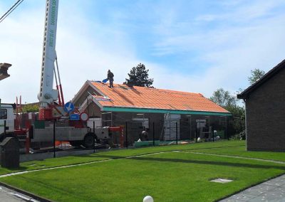 Dak renoveren woning - dakwerker - tijdens de werken