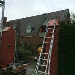 Dakwerken Depraetere West-Vlaanderen dakrenovatie - blauwe gesmoorde Koramic pannen