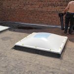 Renovatie plat dak met koepels